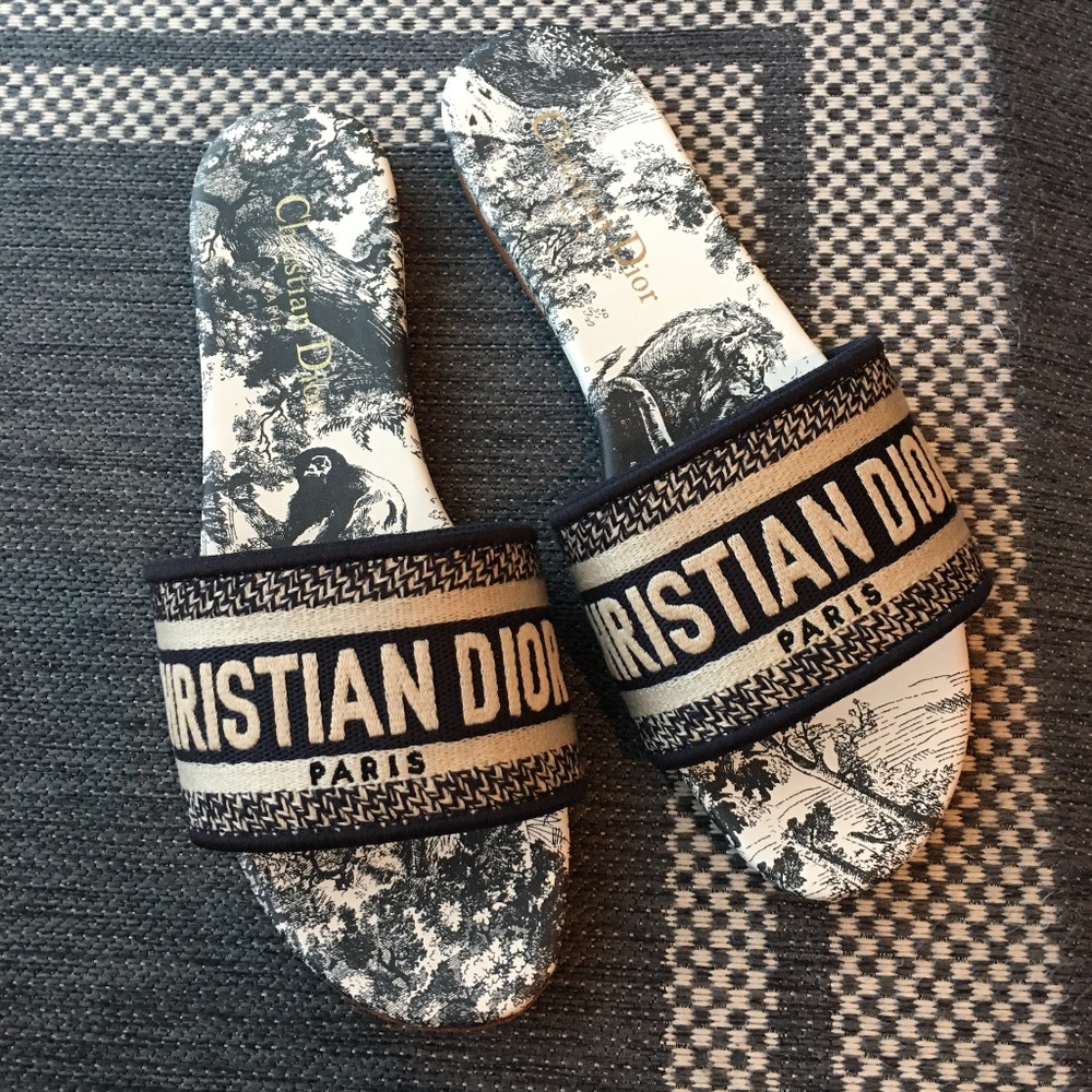 Dior Dway Slide in Navy